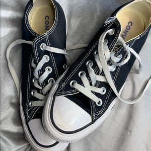 Black and white converse